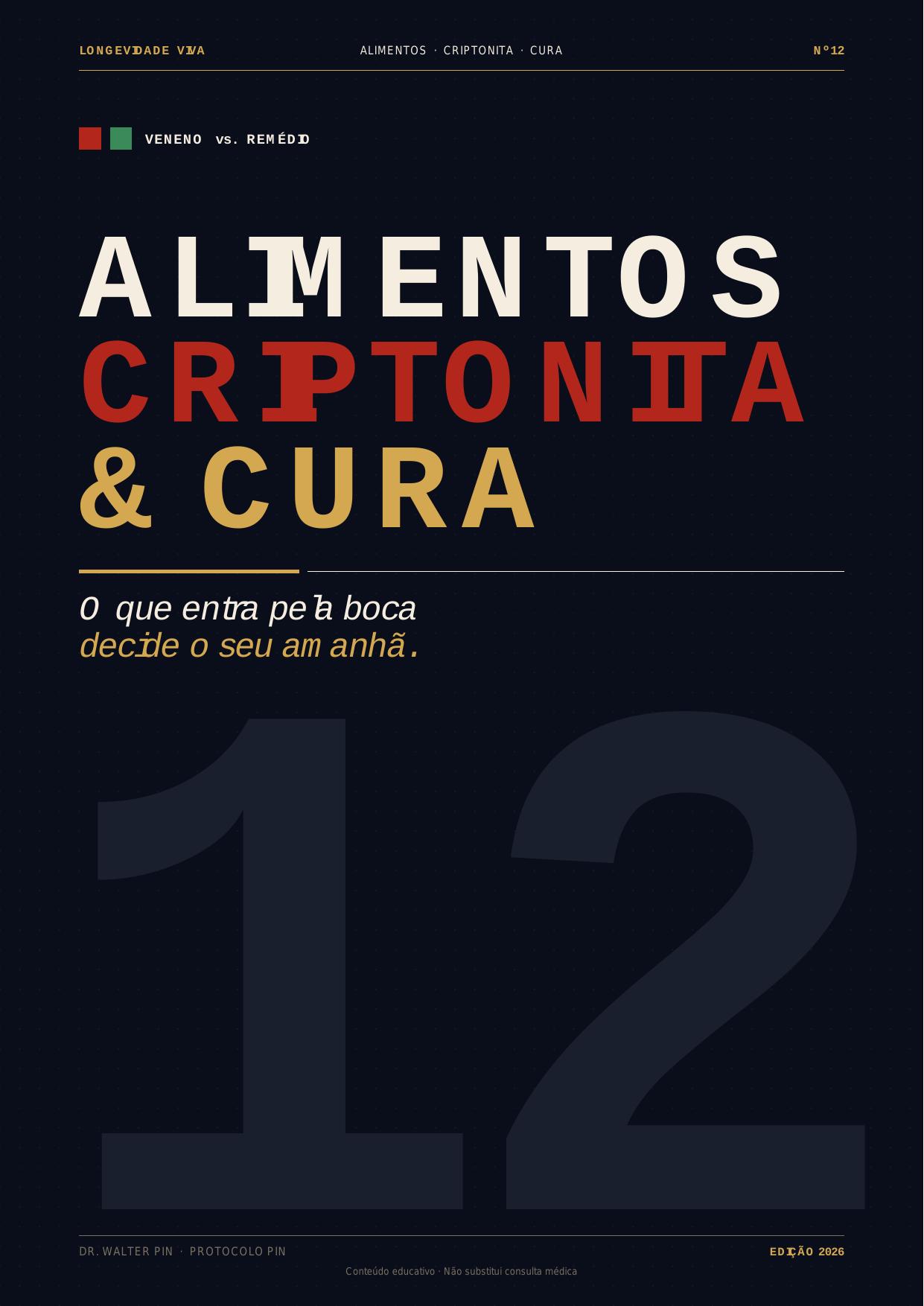 Pré-visualização da capa — Alimentos Criptonita & Cura: o que adoece e o que cura
