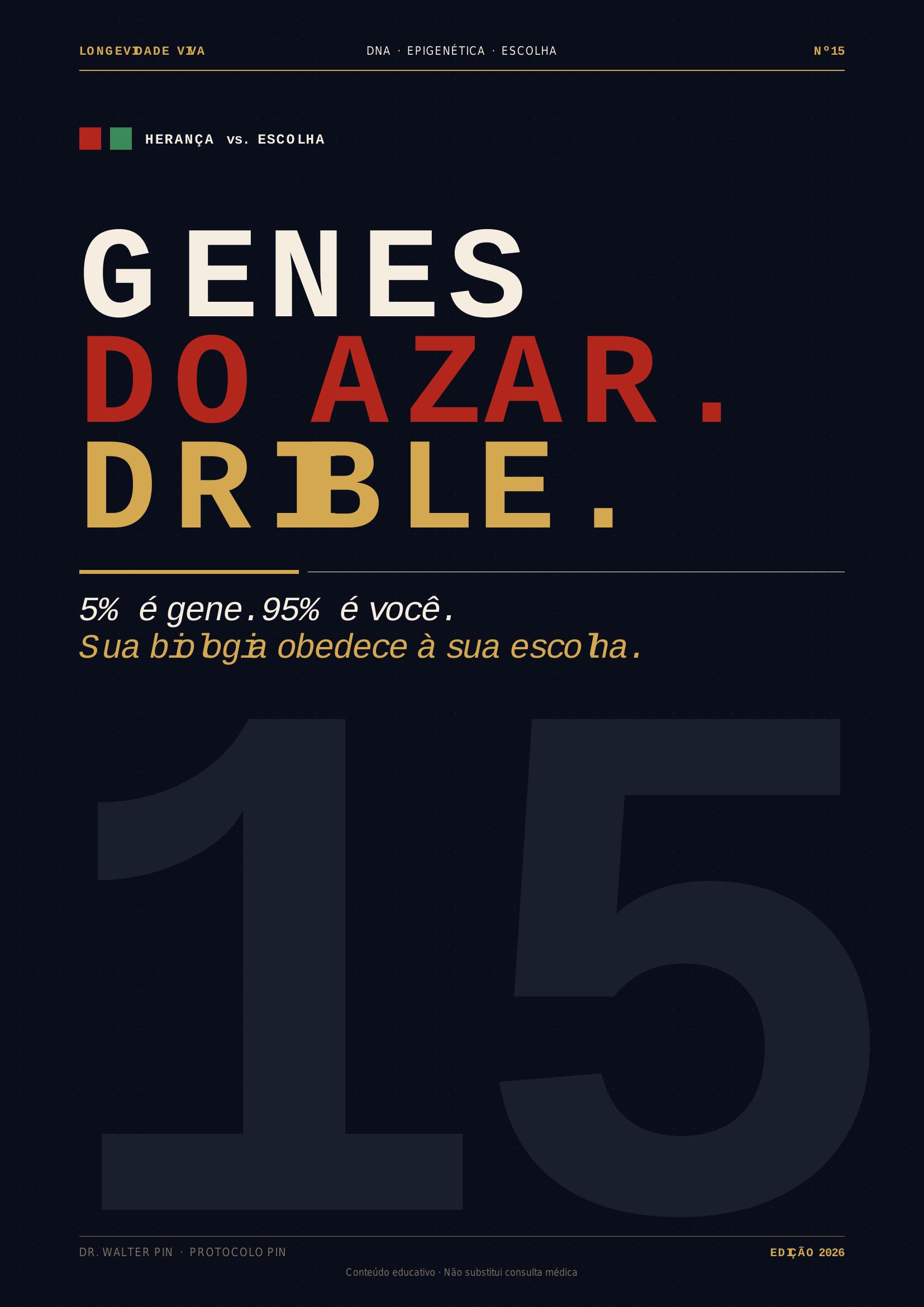 Pré-visualização da capa — Genes do Azar: como driblar seu DNA