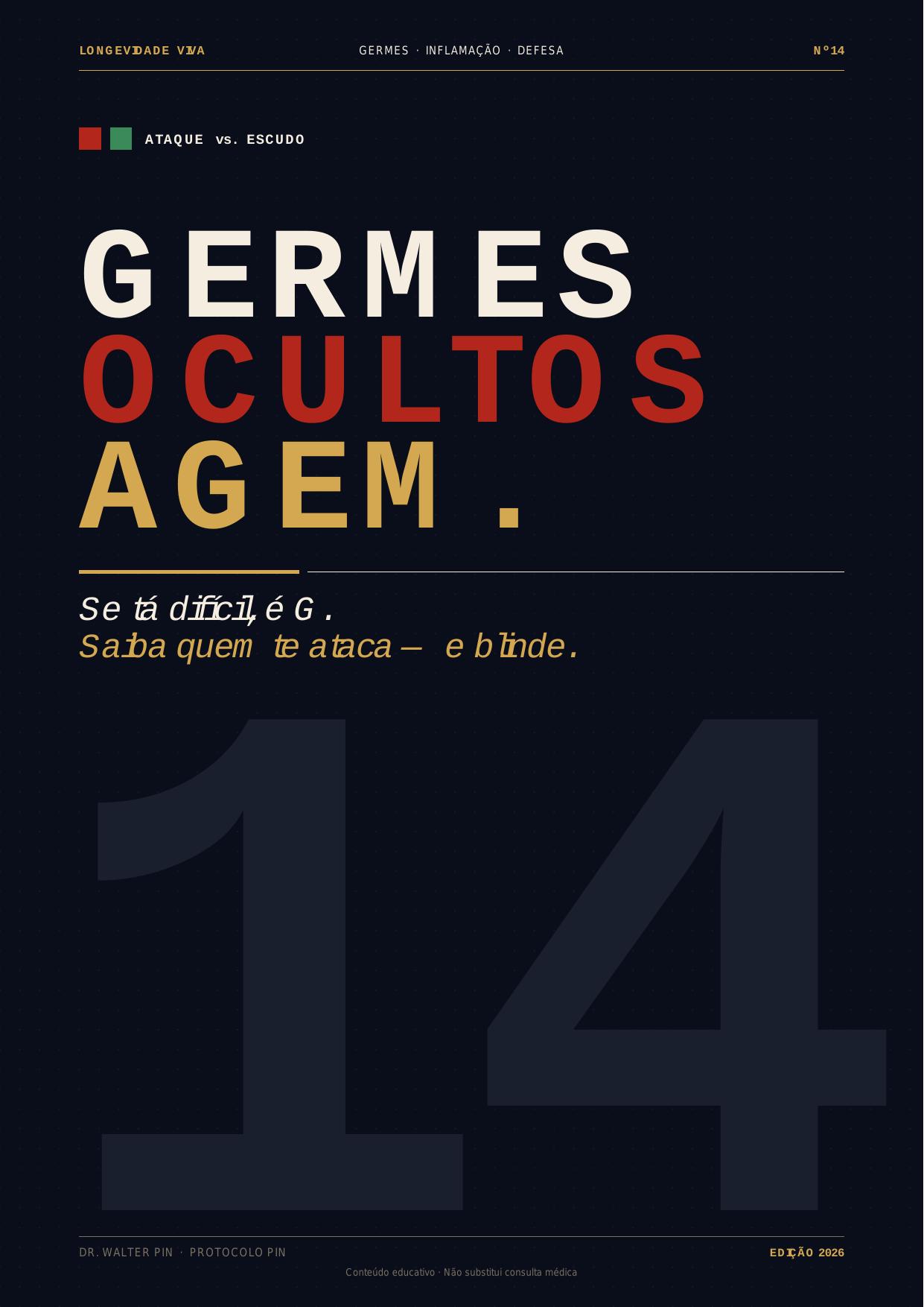 Pré-visualização da capa — Germes Ocultos: se tá difícil, é G.